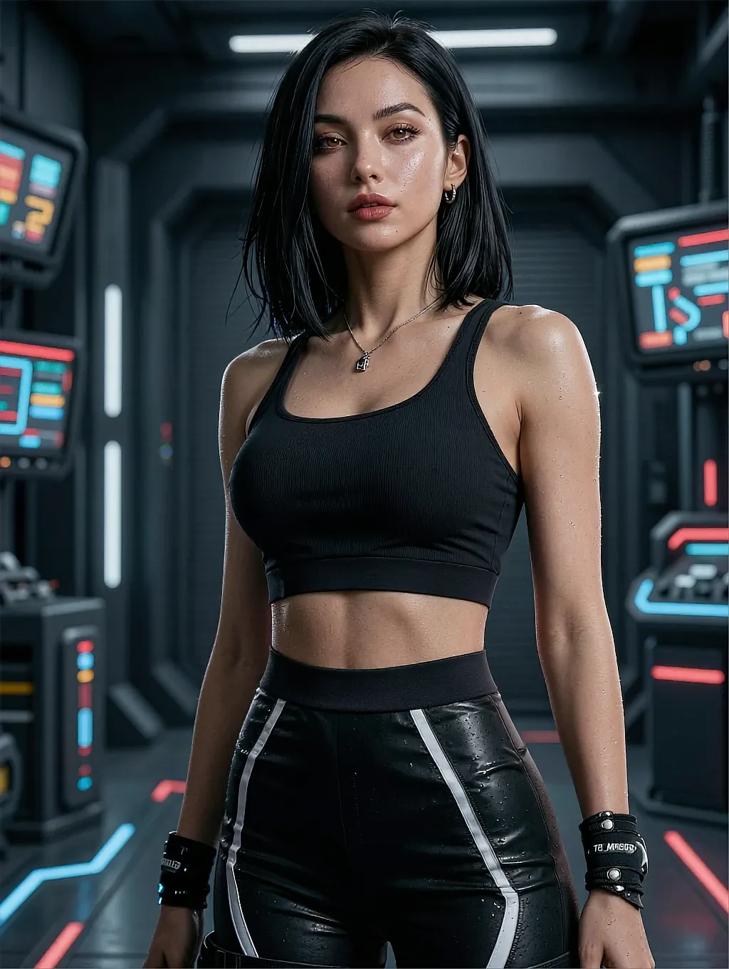 Profile card of a fictional AI character shown inside the app